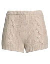 Magda Butrym Woman Shorts & Bermuda Shorts Beige Size 6 Eco-cashmere In Neutral