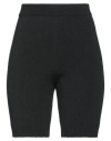 Magda Butrym Woman Shorts & Bermuda Shorts Black Size 6 Wool, Silk, Cashmere