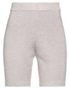 Magda Butrym Woman Shorts & Bermuda Shorts Dove Grey Size 6 Wool, Silk, Cashmere In Grey