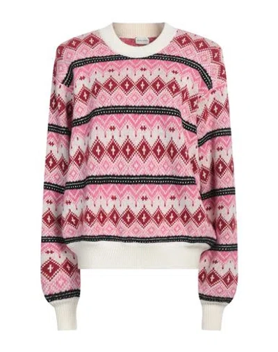 Magda Butrym Woman Sweater Fuchsia Size 6 Wool, Polyamide In Pink