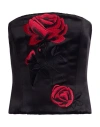 Magda Butrym Woman Top Black Size 4 Silk, Wool In Black