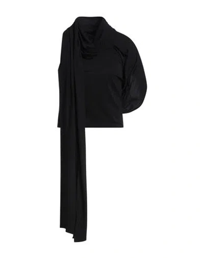 Magda Butrym Woman Top Black Size 8 Polyamide, Elastane