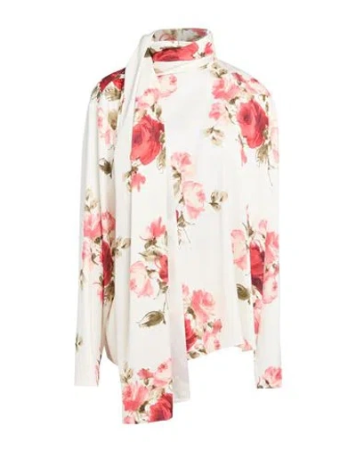 Magda Butrym Woman Top Ivory Size 6 Silk, Elastane In White