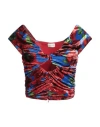 Magda Butrym Woman Top Red Size 4 Viscose, Nylon, Elastane In Red