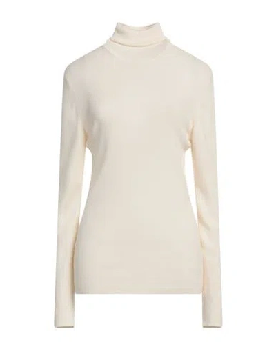 Magda Butrym Woman Turtleneck Ivory Size 4 Cashmere, Wool, Silk In White