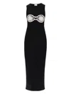 Magda Butrym Crochet Bra Dress In Black