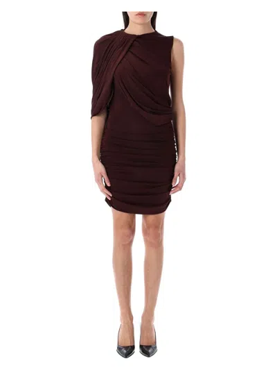 MAGDA BUTRYM WOMEN'S ASYMMETRICAL DRAPED MINI DRESS
