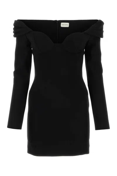 MAGDA BUTRYM MAGDA BUTRYM WOMEN BLACK STRETCH WOOL MINI DRESS