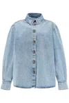 Magda Butrym Denim Oversized Shirt For Women In Blue