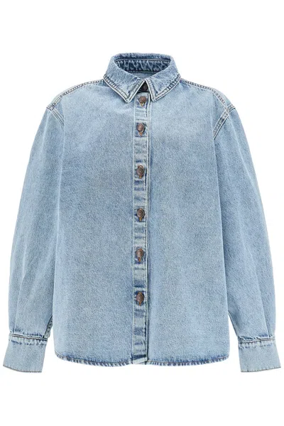 Magda Butrym Denim Oversized Shirt For Women In Blue