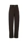 Magda Butrym Wide-leg Trousers And Belt In Brown