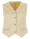 Magda Butrym Cotton Blend Vest With Adjustable Back Strap