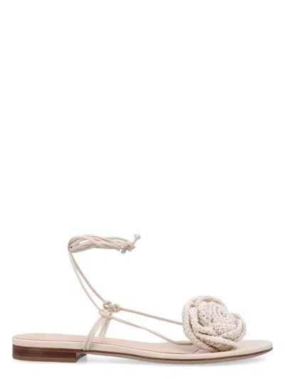 MAGDA BUTRYM WOMEN'S CROCHET FLOWER SANDAL