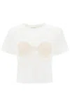 Magda Butrym Embellished Jersey T-shirt In White