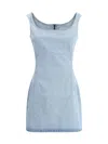 Magda Butrym Women Denim Mini Dress In Blue