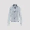 Magda Butrym Denim Oversized Shirt For Women In Blue