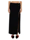 Magda Butrym Long Skirt In Black