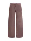 Magda Butrym Women Low Waist Wide Leg Jeans In Purple