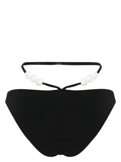 MAGDA BUTRYM WOMEN'S MAGDA BUTRYM BEADED HALTERNECK BIKINI TOP