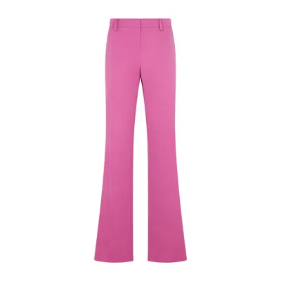 Magda Butrym Flared Wool Pants In Purple