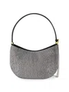 Magda Butrym Vesna Micro Embellished Satin Clutch In Black