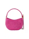Magda Butrym Crystal-embellished Mini Satin Tote In Pink
