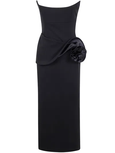 Magda Butrym Women Midi Evening Dress In Black