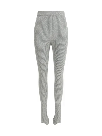 Magda Butrym Women Ribbed Leggings In Gray
