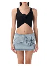 Magda Butrym Swim Bra Floral Embellishment In Black