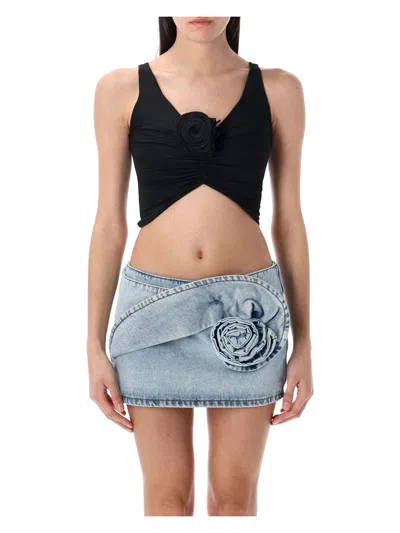 MAGDA BUTRYM WOMEN'S RUCHED FLOWER TOP