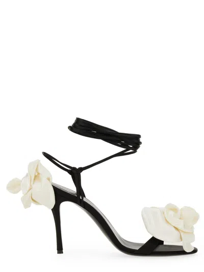 Magda Butrym Women Sandal With Flower Detail In Black