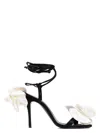 Magda Butrym 105 Double Flower Satin Sandals