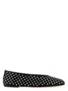 Magda Butrym Black Satin Ballerinas In Black