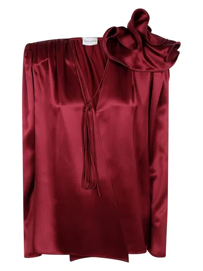 MAGDA BUTRYM WOMEN'S SATIN BLOUSE SHIRT
