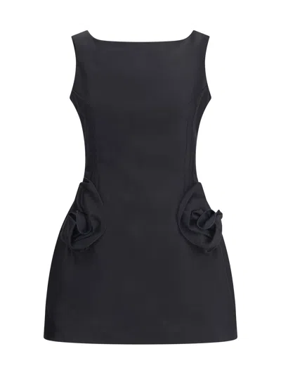 Magda Butrym Women Short Dress With Roses In Black