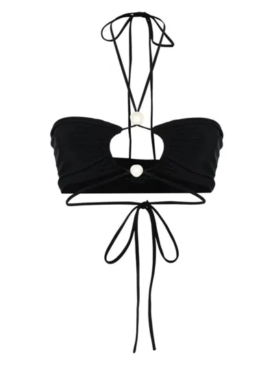 MAGDA BUTRYM WOMEN'S TOP BIKINI CON PERLE TOP