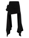 Magda Butrym Floral-applique Mini Skirt In Black