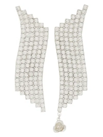 MAGDA BUTRYM WOMEN'S CYRSTAL WAVE EARRINGS