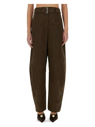 MAGDA BUTRYM WOMEN'S WIDELEG PANTS WITH BELT