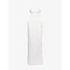 Magda Butrym Womens Cream Shoulder-straps Corset Woven Gown In White