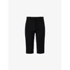 Magda Butrym Womens High-rise Woven Capri Shorts Black In Black