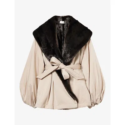 Magda Butrym Womens  Puffed-sleeve Soft-shell Jacket In Multi
