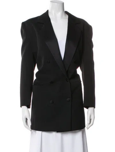 Pre-owned Magda Butrym Wool Blazer In Black