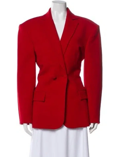 Pre-owned Magda Butrym Wool Blazer In Red
