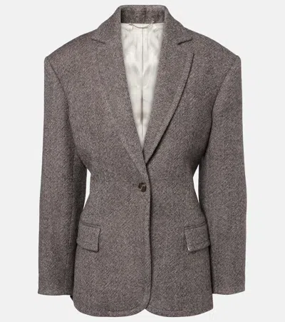 Magda Butrym Wool-blend Blazer In Gray