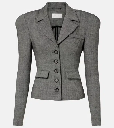 Magda Butrym Wool-blend Blazer In Gray