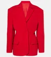 Magda Butrym Double-breasted Hourglass Blazer In Rot