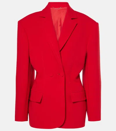 Magda Butrym Double-breasted Hourglass Blazer In Red