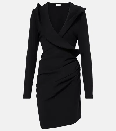Magda Butrym Wool-blend Minidress In Schwarz