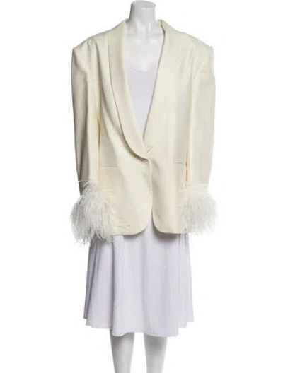 Pre-owned Magda Butrym Wool Down Jacket In Neutral